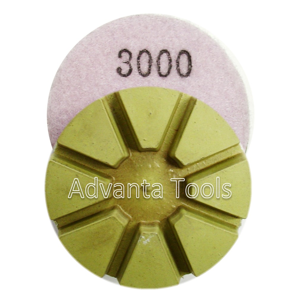 3” Metal Bond Diamond Polishing Pad for Concrete Floor – 3000 Grit