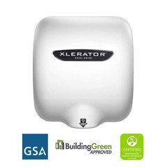 Excel Dryer XLERATOR XL-BW 1.1N High Speed Commercial Hand Dryer, White Therm…