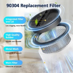 Cabiclean 90304 Replacement Filter Fit for Shop-Vac 90304 2+2+4+1, 2+2+4+1