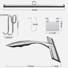 Toovem A Family Of Manufacturers Toovem 14 Inch Shower Squeegee For Glass Doors