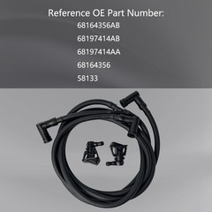 Windshield Wiper Nozzle Fluid Hose Kit For 2013-2019 Wrangler JK JKU 68197414AB