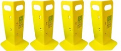 4 Yellow Magnetic Carpet Cleaning Protector 