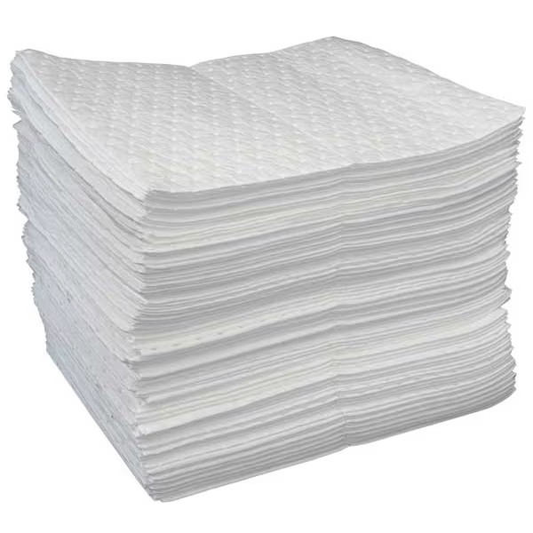 Oil-Dri Sorbent Pad, 25 gal, 15 in x 19 in, , White, Polypropylene L90812