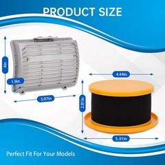 Replacement Filters Compatible with Hoover MAXLife Elite Swivel Vacuum 2 Pack