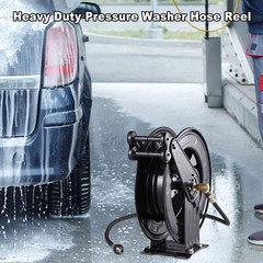 Heavy Duty Power Washer Jet Wash High Pressure Hose Reel (15 Metre X 3/8″ Hose)-