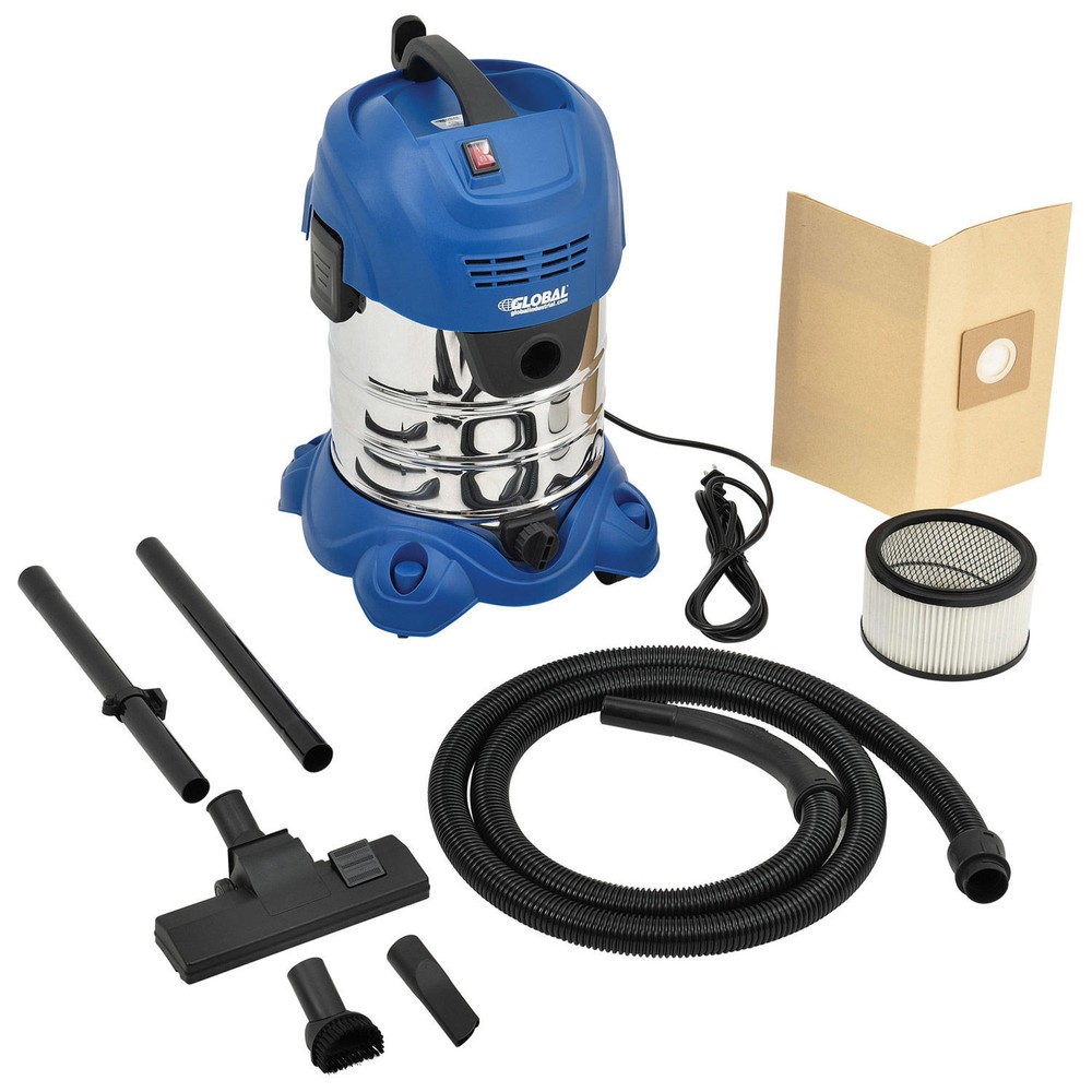 Global Industrial Wet Dry Vacuum 6.6 Gallon Stainless Steel