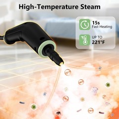 WSRYYCC Portable Steam Cleaner with 16 Accessories, 15s Heat-Up