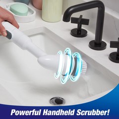 Cordless Electric Spin Cleaning Brush Voom Powerful Rechargeable Scrubber