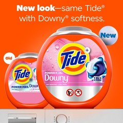 Tide Power PODs + Downy Laundry Detergent Pods, 45 45 Count (Pack of 1)