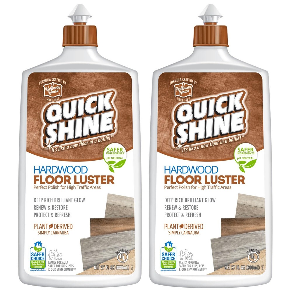 Quick Shine Hardwood Floor Luster-Polish 27oz-2pk | 64 Fl Oz (Pack of 2)