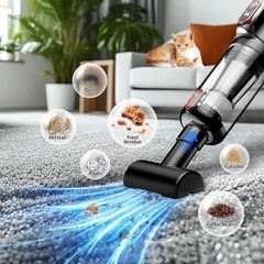 Cordless Handheld Vacuum Cleaner Strong Suction Rechargeable Lightweight ASK