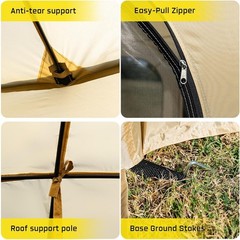 6×6 FT Pop Up Screen House Tent – Instant Screened Gazebo Canopy with Mosquito