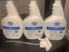 Clorox Healthcare Bleach Germicidal Cleaner 32 Ounce Spray Bottle Pack of 3 2/25