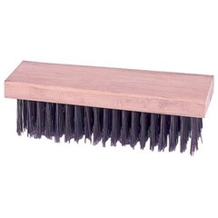 Weiler 44066 Block Type Scratch Brush .012 Steel Fill Curved Face