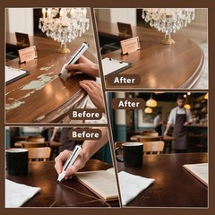 Furniture Floor Scratch Repair Markers and Wax Sticks for 64 Ounce, 6 Colors