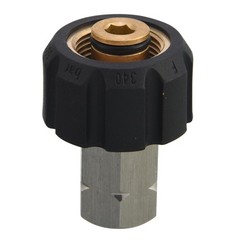 Tool Daily Pressure Washer Adapter, M22 female to 3/8 Inch 3/8, Black