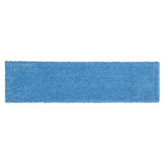 Rubbermaid Commercial 2132427 Flat Mop Pad, Clip-On Connection, Blue, Microfiber