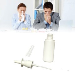 Nomija 5-Pack 30ML/1oz Plastic Nasal Spray Bottle Mist Sprayer – Empty White