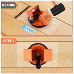 Floor Gap Fixer Tool for Laminate, LVP, Vinyl Plank & Engineered Black Orange
