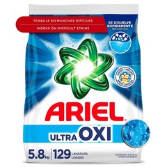 Ariel Ultra Oxi Powder Laundry Detergent, Original, 129 Loads, 205 Ounce