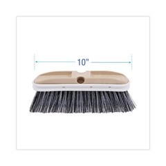 Boardwalk 8410 2-1/2″ PS Bristle 10″ Vehicle Brush with Vinyl Bumper New