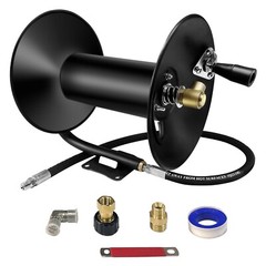 4000 PSI 3/8″ x 100′ Hose Reel for High Pressure Power Washer and Sewer Jetter