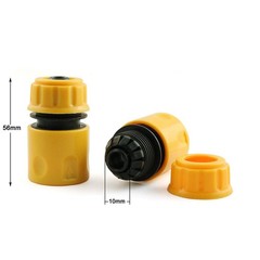 PZRT 2pcs 1/2 Inch Garden Hose Repair Kit Yellow ABS Plastic inch,