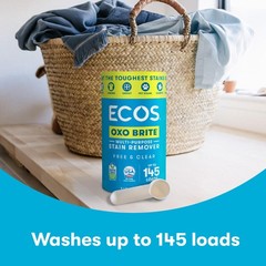 Ecos Oxo Brite Multi-Purpose Stain Remover Brightens Whitens Clear 145 Loads