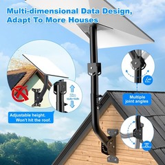 Gen 3 Adjustable Starlink Mount, 360° Rotation, 180° & 45° Tilt Heavy-Duty Me…