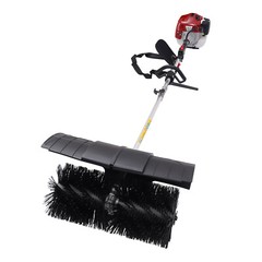 52cc Gas Power Handheld Sweeper Broom W/ Blower Driveway Turf Grass Snow Clean