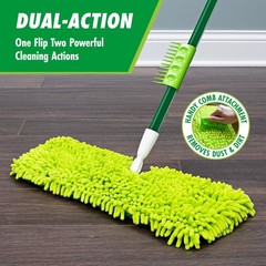 Libman 18″ 2-Sided Microfiber Dust Mop, Double Sided Dry Wet Mops for Floor C…