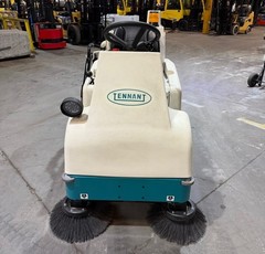 2017 Tennant 6100 Sub-Compact Ride-On Sweeper 338 Hours 36 Volt Electric