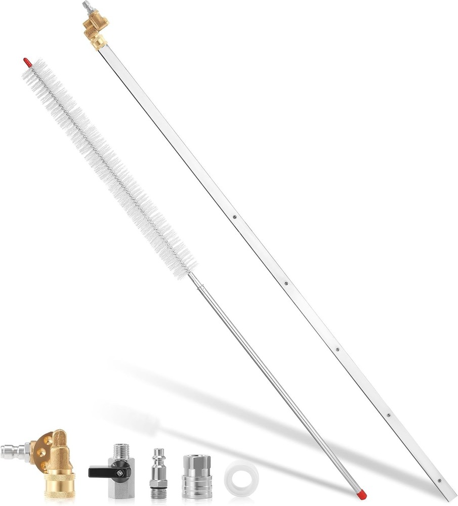 PWACCS 40″ RADIATOR CLEANING WAND PRESSURE WASHER 5 NOZZLE 40 INCH W/ BRUSH