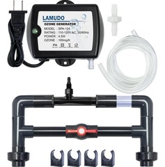 Ozone Venturi Injector Kit with SPA-124 Generator for Cold Black