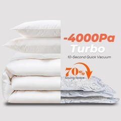 18 Pack Vacuum Storage Bags Set with Rechargeable Wireless Pump