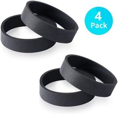 JEDELEOS Replacement Belts 301291 for Kirby Avalir, Sentria, 4-Belt, Black