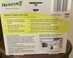 1 x RESCUE! Ant Bait Indoor 4 Bait Stations, Kills Ants Mess-free New