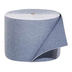Pig Blu103 Sorbent Roll, 32 Gal, 15 In X 150 Ft, Universal, Blue, Fibers