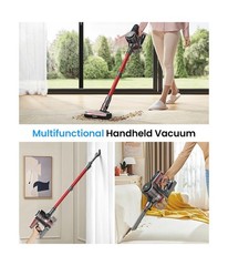 Cordless Vacuum Cleaner, Stick Vacuum with Powerful Suction, 45Mins Runtime V…