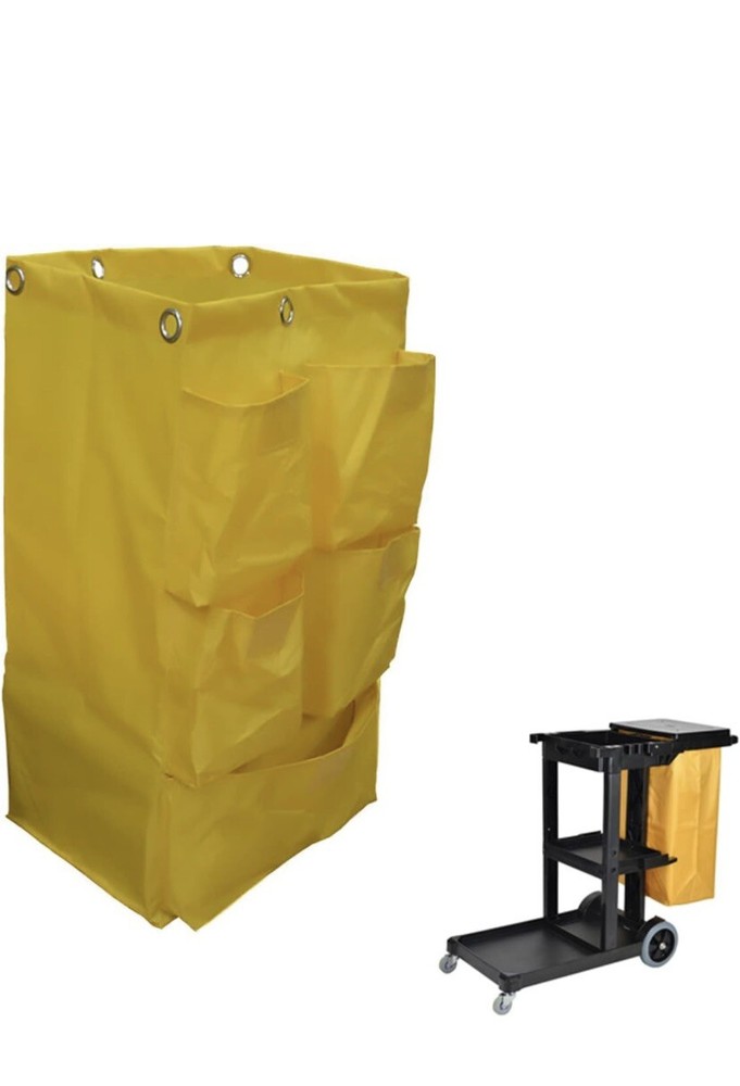 Replacement Janitorial Cart Bag,Waterproof High Capacity Thickened Housekeeping