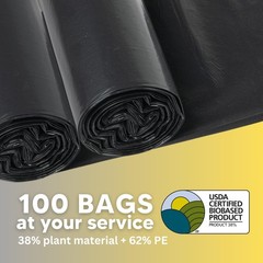 The Original Poop Bags Natural Pet Partners 45 Gallon 100 Count Trash Bags