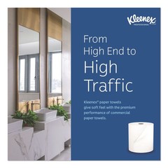 Kleenex 01080 8 in. x 425 ft. Hard Roll Paper Towels – White (12 Rolls/CT) New