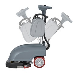 14″ Walk-behind Floor Scrubber Dryer Machine 14531 Sqft/h 4 Gal 18″ Squeegee