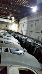 ADVANCE Warrior 34RST, 34ST Walk-Behind Floor Scrubber in AS-IS condition.