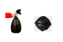 2.6-4 Gallon Black Small Trash Bags, Thin Material, Office Bedroom Wastebaske…