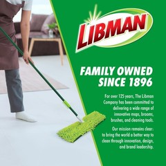 Libman 18″ 2-Sided Microfiber Dust Mop, Double Sided Dry Wet Mops for Floor C…