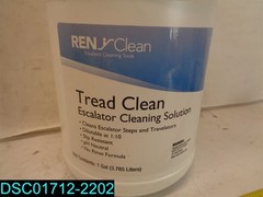 QTY=1 GAL REN TREAD CLEAN ESCALATOR SOLUTION CS-17-02 TRAVELATOR STEPS