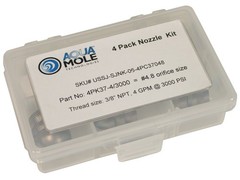 Aqua Mole (4) Pack 3/8″ NPT Button Nose Sewer Jetter Nozzle 3000 PSI 4.8 Orifice