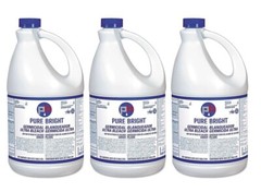3 Pack, KIK Pure Bright Ultra Bleach 1 Gal Jug, Liquid, Unscented – KIKBLEACH3