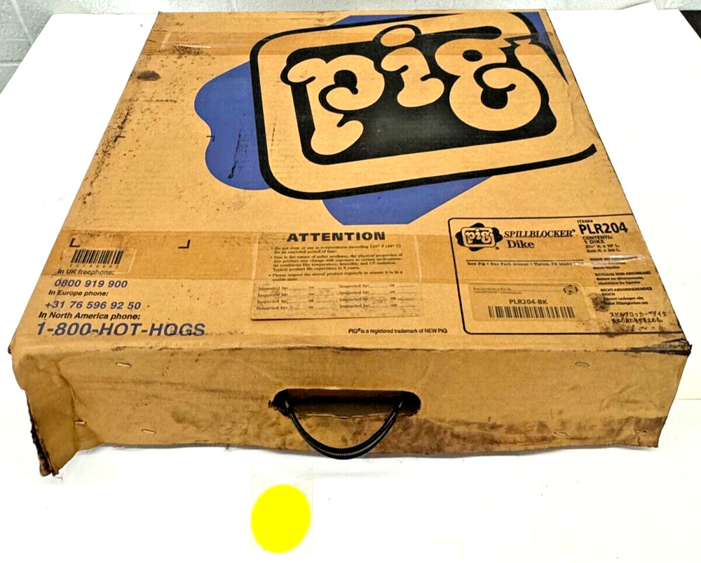 PIG SPILLBLOCKER DIKE PLR204, POLYURETHANE REUSABLE SPILL BARRIER